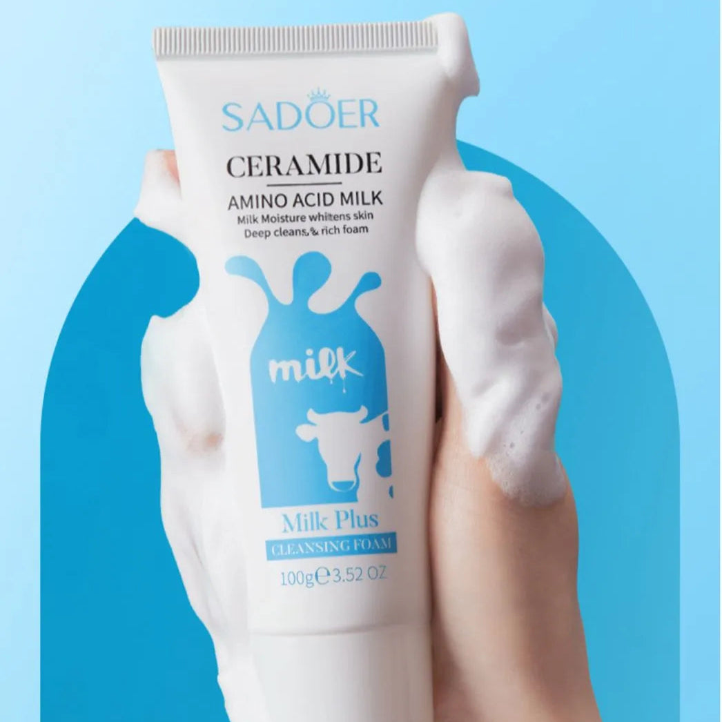 Sadoer Ceramide Milk Whitening Amino Acid Milk Plus Cleansing Foam – 100 g