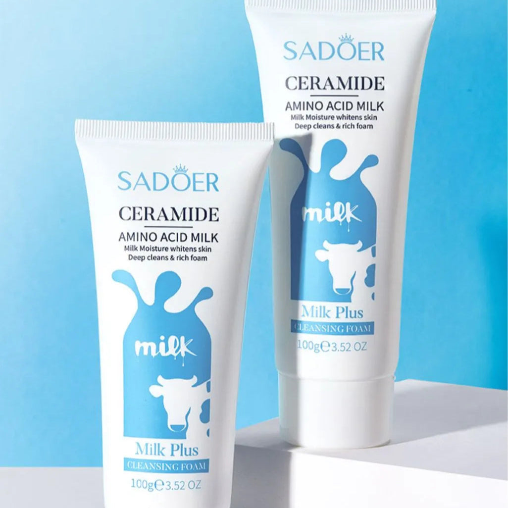 Sadoer Ceramide Milk Whitening Amino Acid Milk Plus Cleansing Foam – 100 g