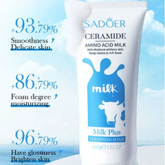 Sadoer Ceramide Milk Whitening Amino Acid Milk Plus Cleansing Foam – 100 g