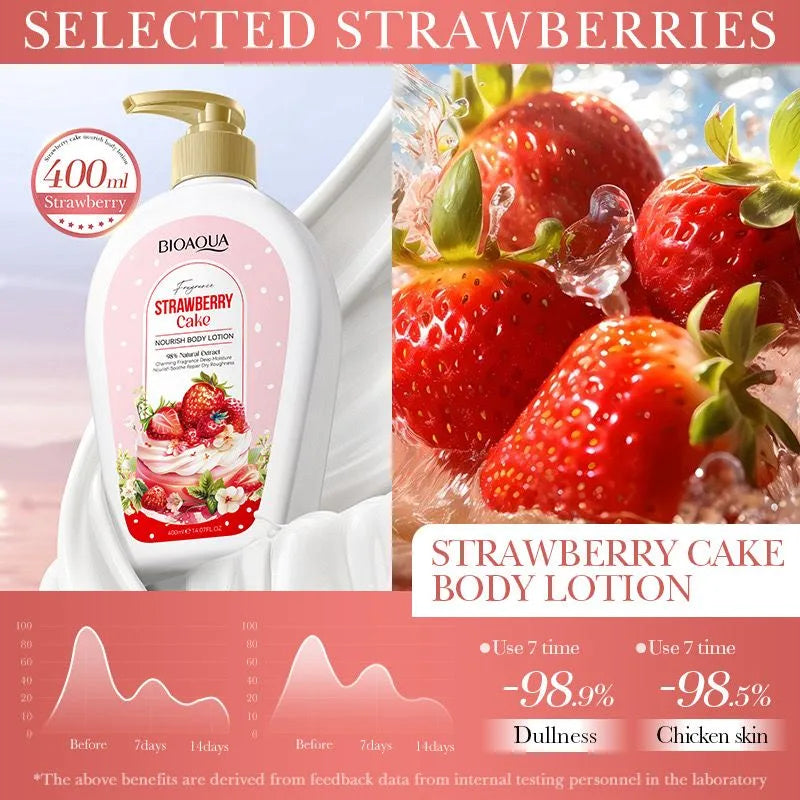 Bioaqua Fragrance Strawberry Cake Nourishing Body Lotion – 400 ml