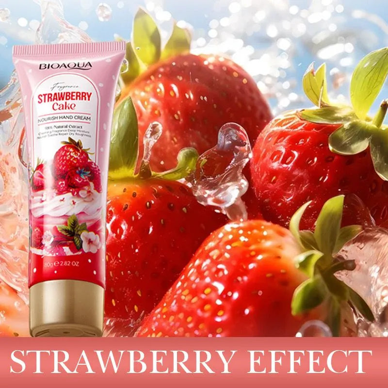 Bioaqua Fragrance Strawberry Cake Nourishing Hand Cream – 80 g