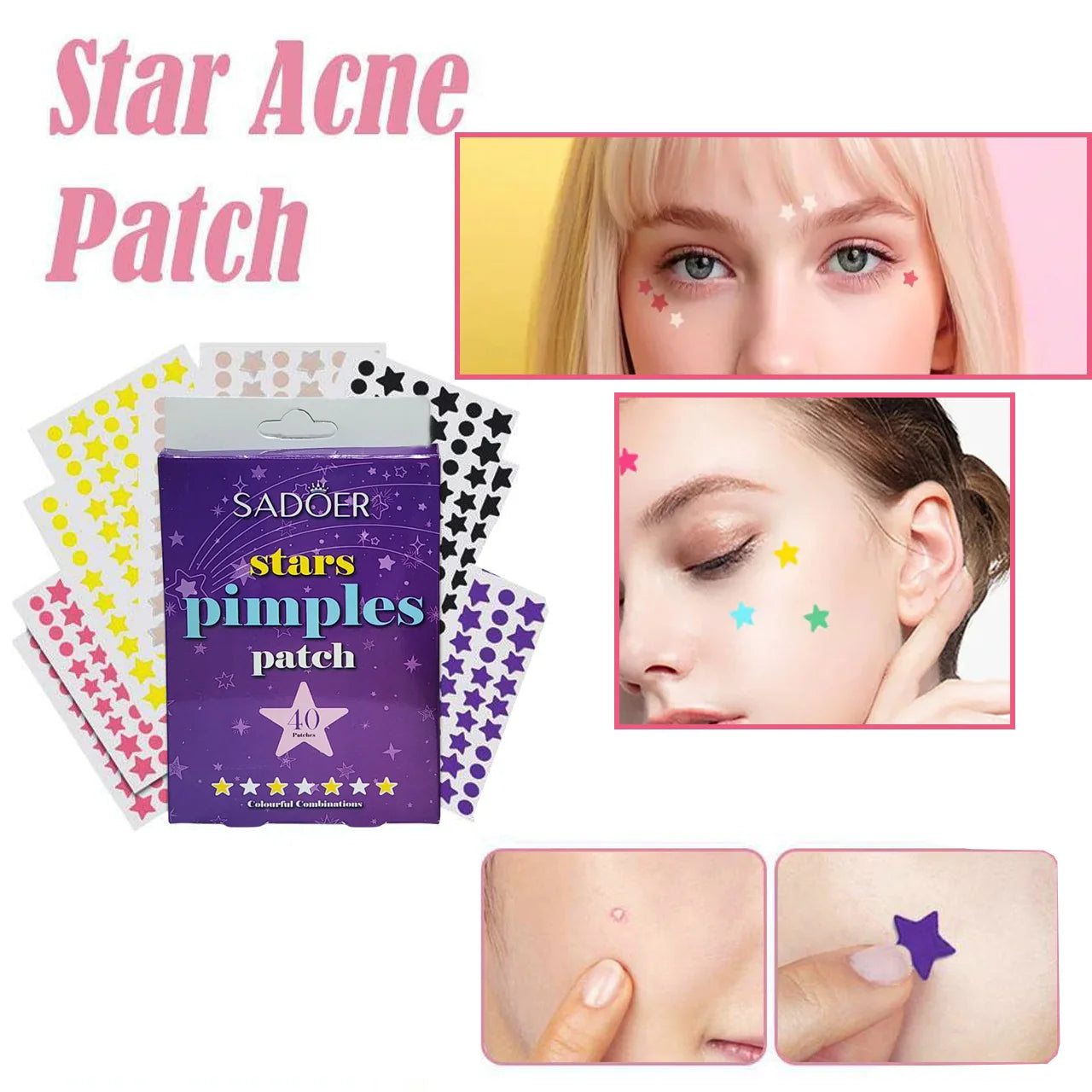 Sadoer Stars Pimple Patch - 40 Patches