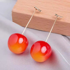 Elegant Cherry Dangle Earrings – Each