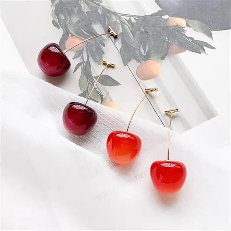 Elegant Cherry Dangle Earrings – Each