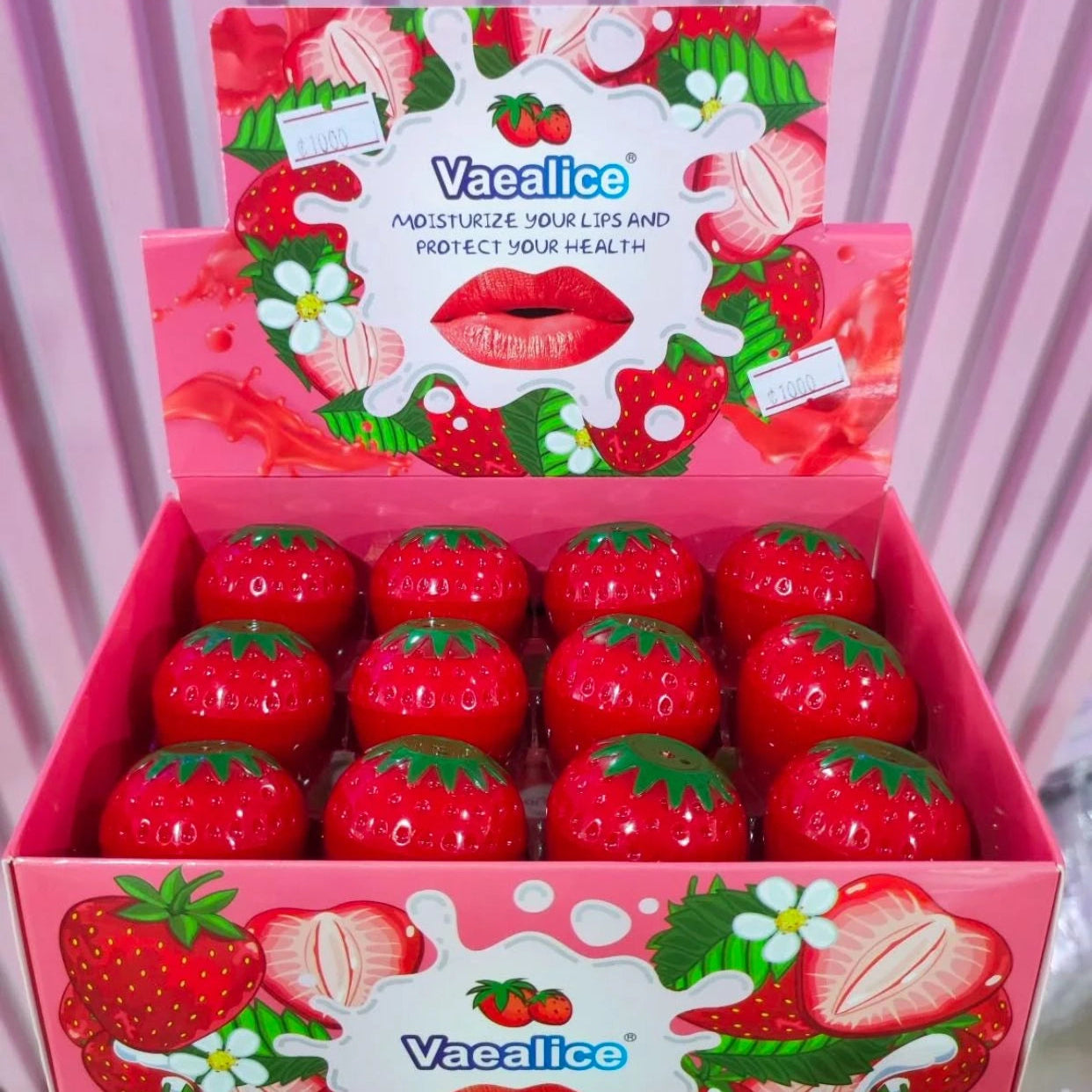 Vaealice Strawberry Lip Balm – Nourishing & Hydrating Care