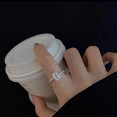 Premium Stainless Steel Zircon Ring – Each