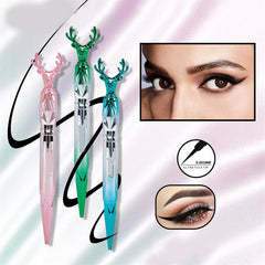 Deer Look Back" Silky Liquid Eyeliner – Precision Tip with Elegant Antler Design