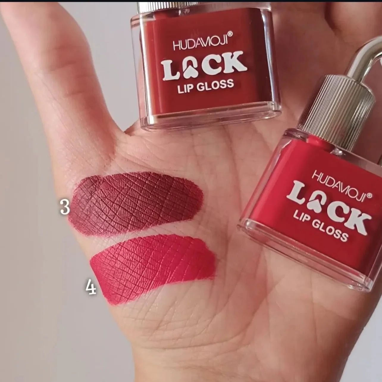 Hudamoji - Lock Shape Matte Lip Gloss