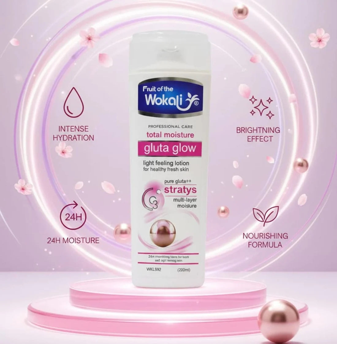 Fruit of Wokali Gluta Glow Moisturizing Lotion - 230ml