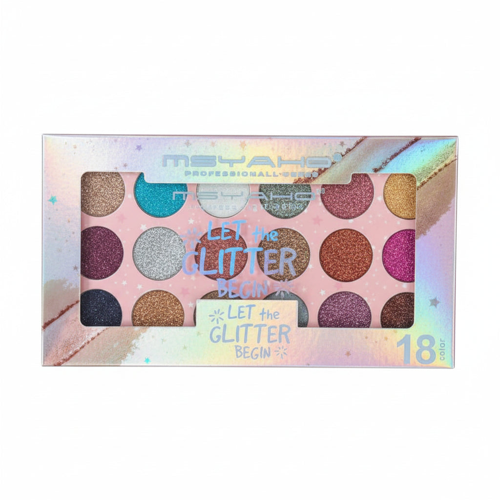 Msyaho Shimmer Eyeshadow Palette - 18 Colors