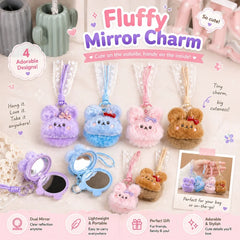Fluffy Bunny Mirror Charm - Each