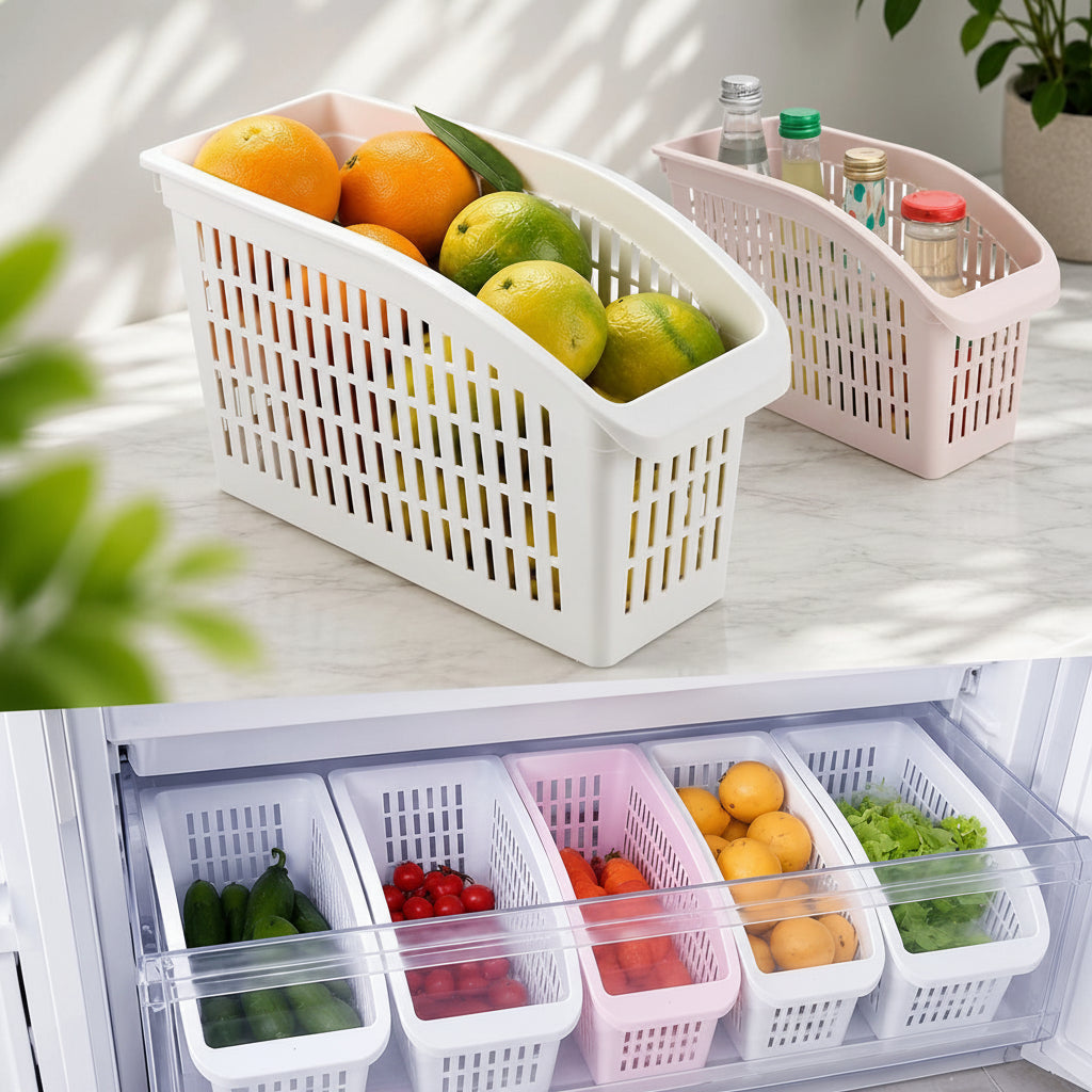 Multi-Purpose Refrigerator Organizer Basket - Each