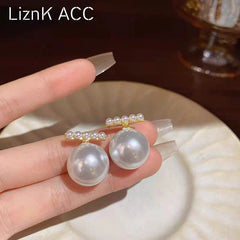Pearl of Wisdom Gold Drop Earrings - Each
