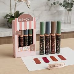 KS-ONE 4-Piece Matte Lip Gloss Set
