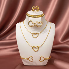 Golden Heart Jewelry Set