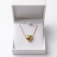 Gold-Tone Heart Pendant Necklace