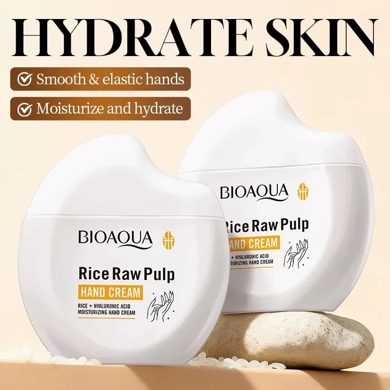 Bioaqua Rice Raw Pulp Hand Cream - 60g