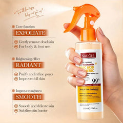 SADOER Kojic Acid Turmeric Radiant Glow Exfoliating Spray with Niacinamide – 200ml