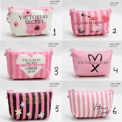 Victoria Secret Makeup Carry Pouch With Bow Keychain - Each
