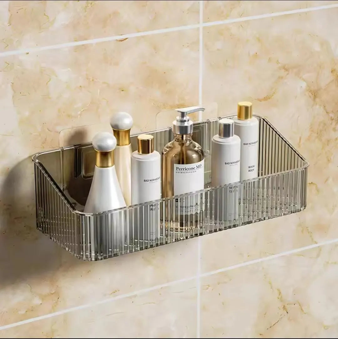 Acrylic Bathroom Organizer Shelf Transparent