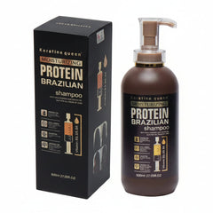 Keratin Queen Moisturizing Protein Brazilian Shampoo Silicon & Paraben Free - 800ml