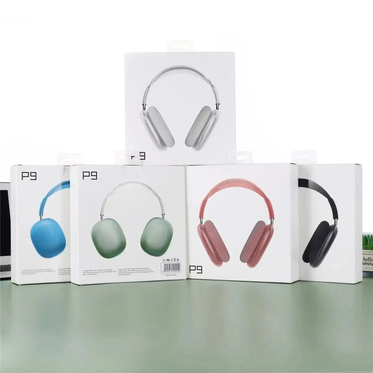 P9 Wireless Bluetooth Headphones – Foldable Stereo Over-Ear Headset