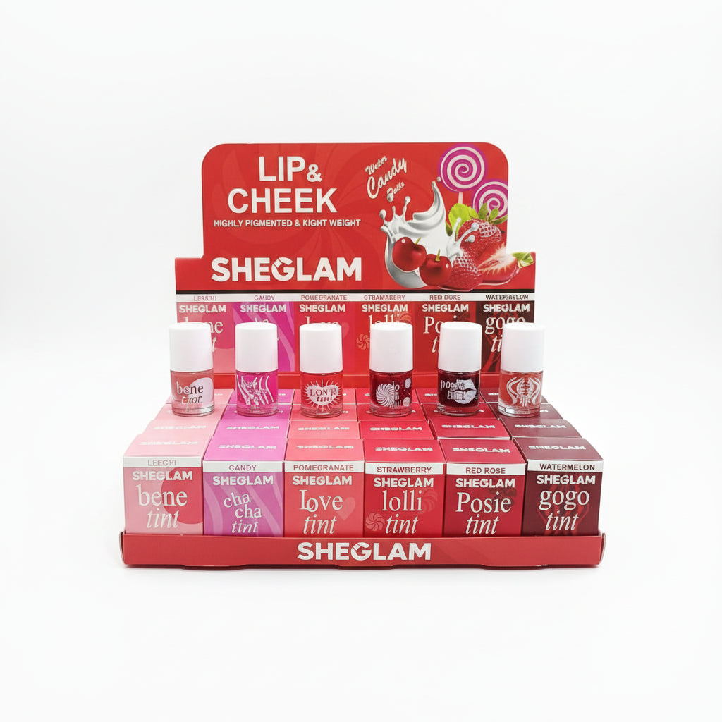 SHEGLAM Lip & Cheek Water Candy Tints