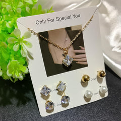 Locket & 4 studs set