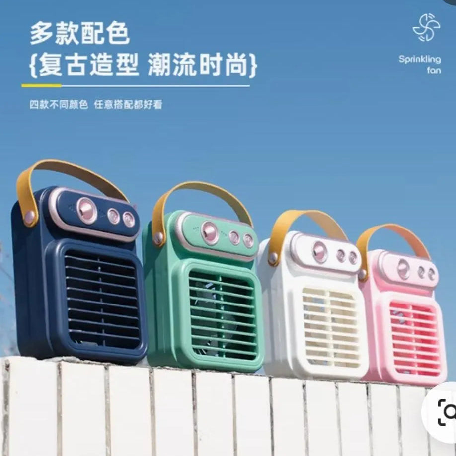 Portable USB Desk Fan with Humidifier