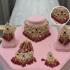 Turkish Maroon Bridal set