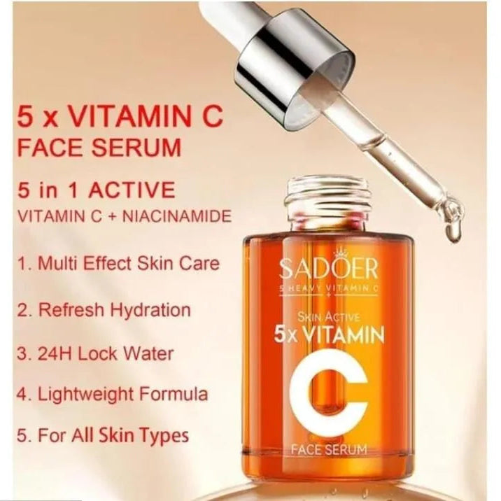 Sadoer Skin Active 5x Vitamin C Face Serum - 30ml