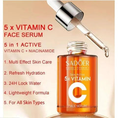 Sadoer Skin Active 5x Vitamin C Face Serum - 30ml
