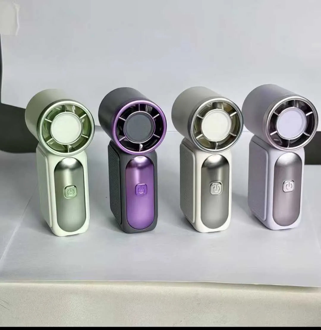 Powerful Turbo Handheld Fan - Rechargeable and Lightweight