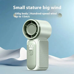 Powerful Turbo Handheld Fan - Rechargeable and Lightweight