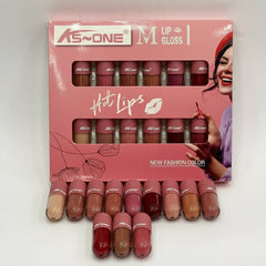 Ks~ONE Matte Hot Lips Lip Gloss Set - Pack of 12