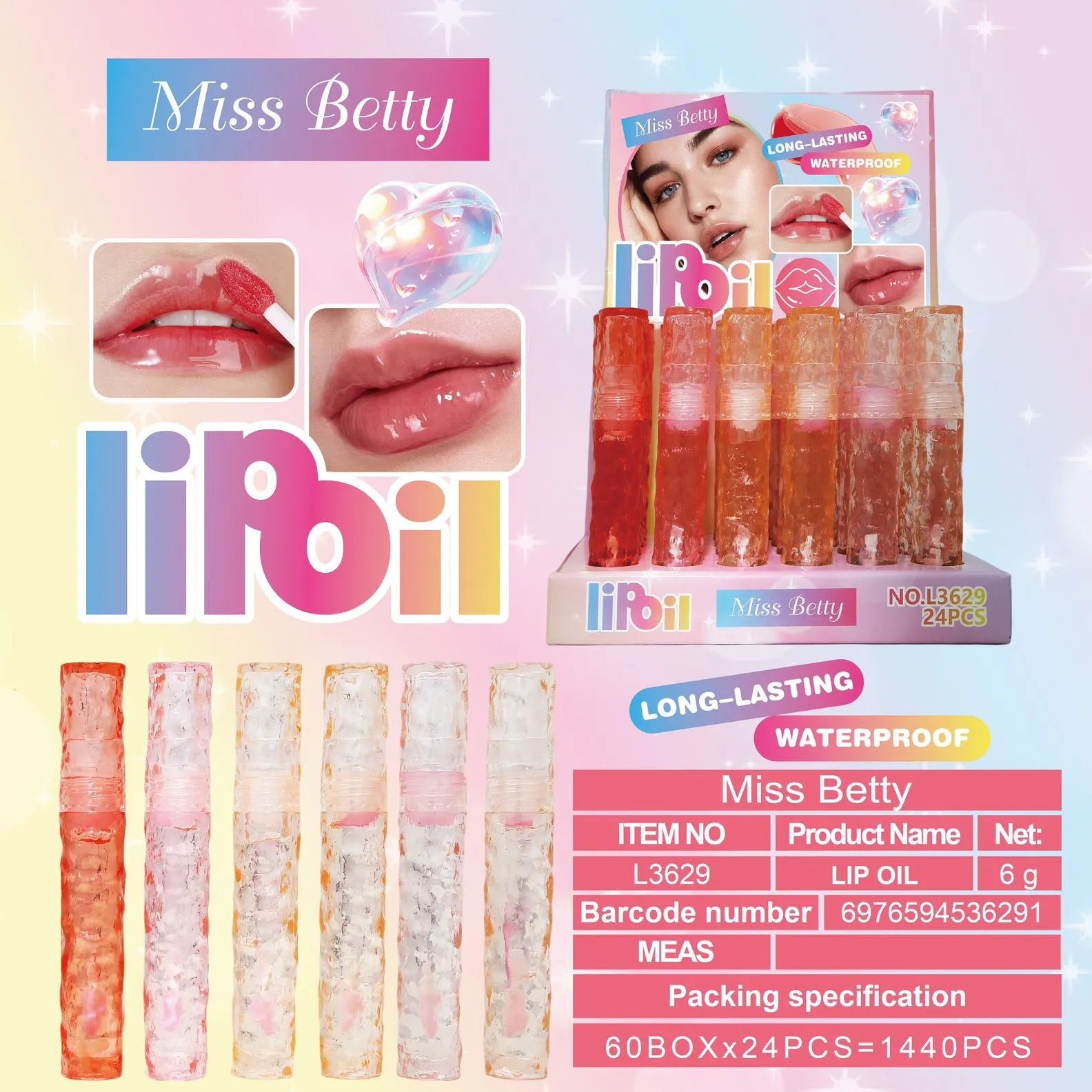 Miss Betty Magic Lip Oil 24H Moisturizing