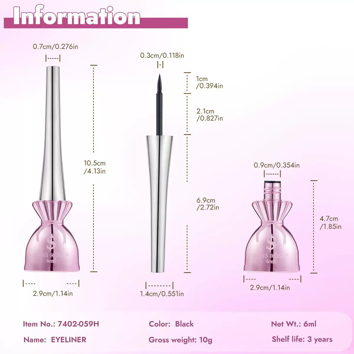 Miss Rose Waterproof Dollee Eyeliner