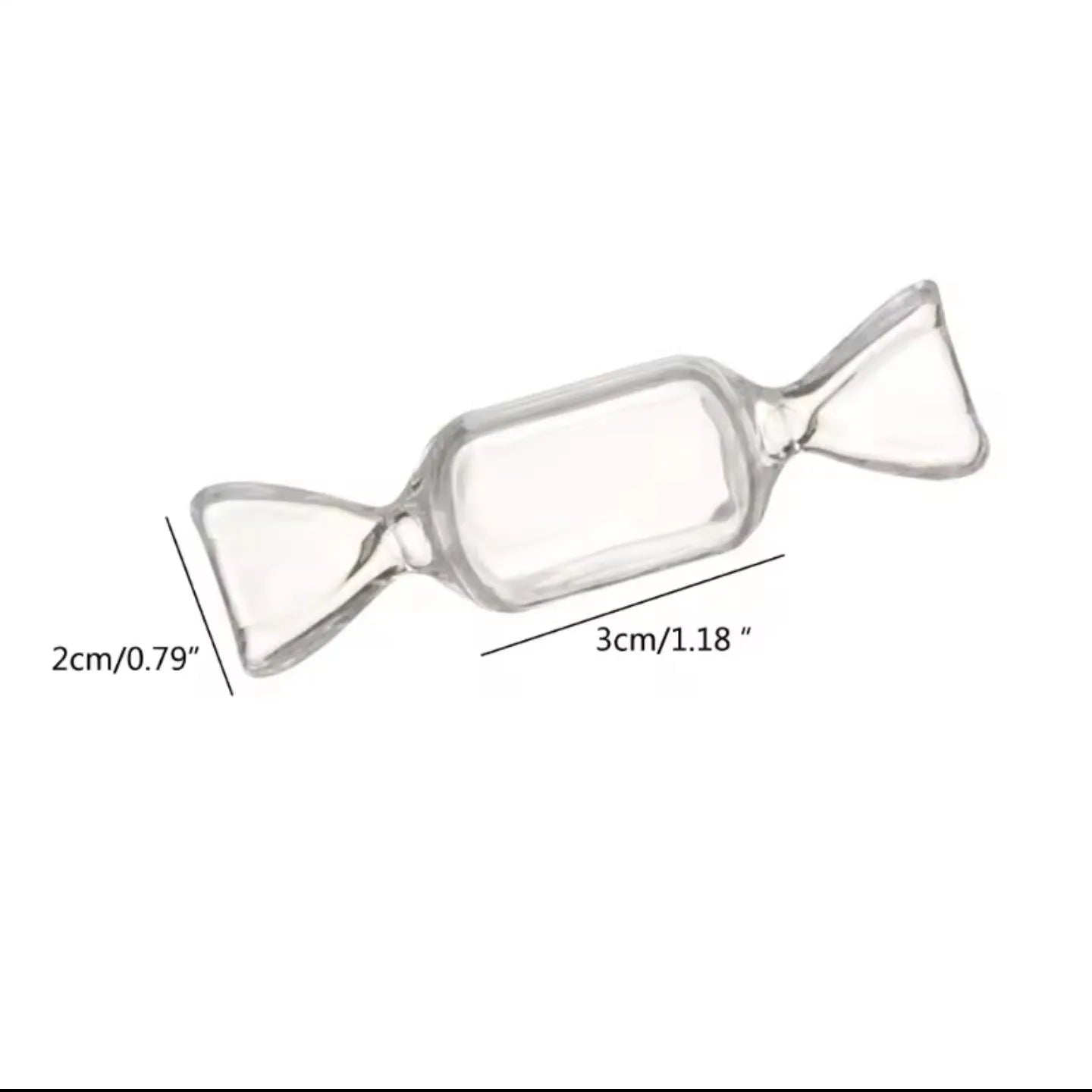 Transparent Mini Toffee Organizer - Pack Of 10