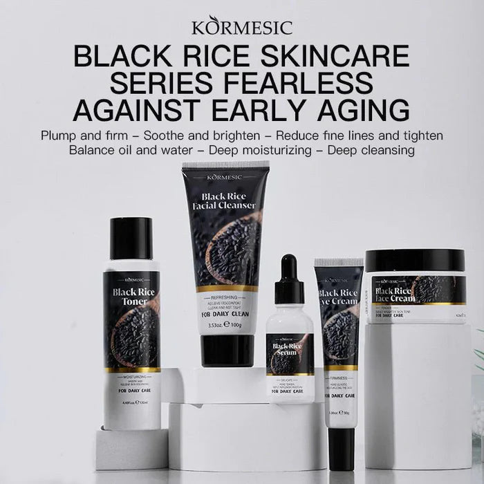 KORMESIC Pack of 05 Refreshing and natural skin care moisturizing black rice series