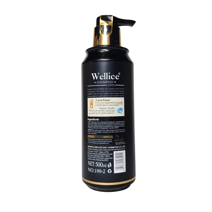 Wellice Caviar Keratin & Amino Acids 2-In-1 Shampoo 500ML