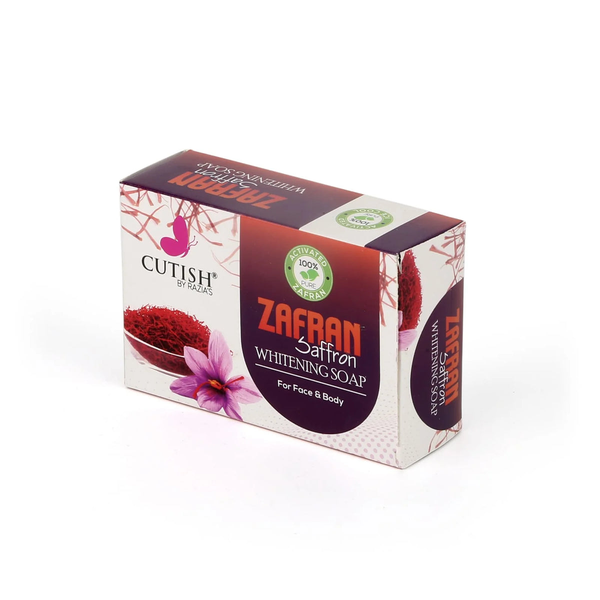 Cutish ZAFRAN Whitening Soap – Each