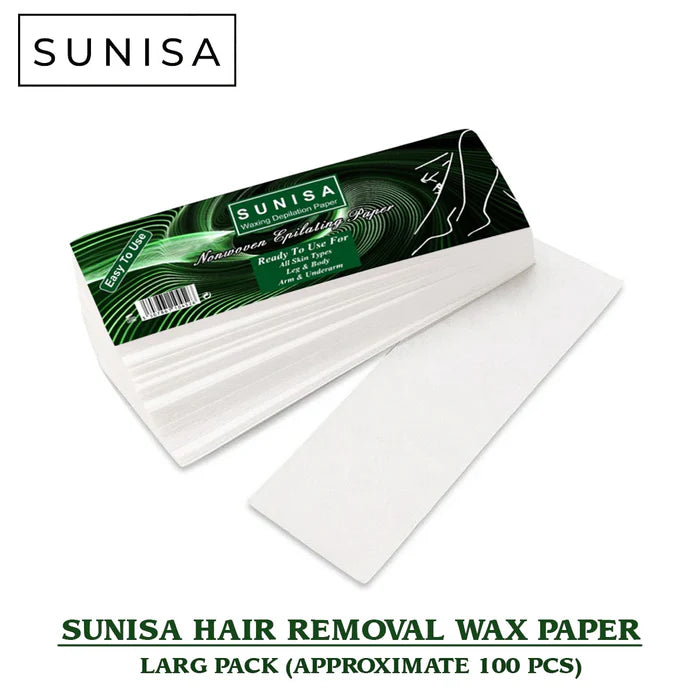 SUNISA Beauty Hair Removal Depilatory Wax Strip Paper