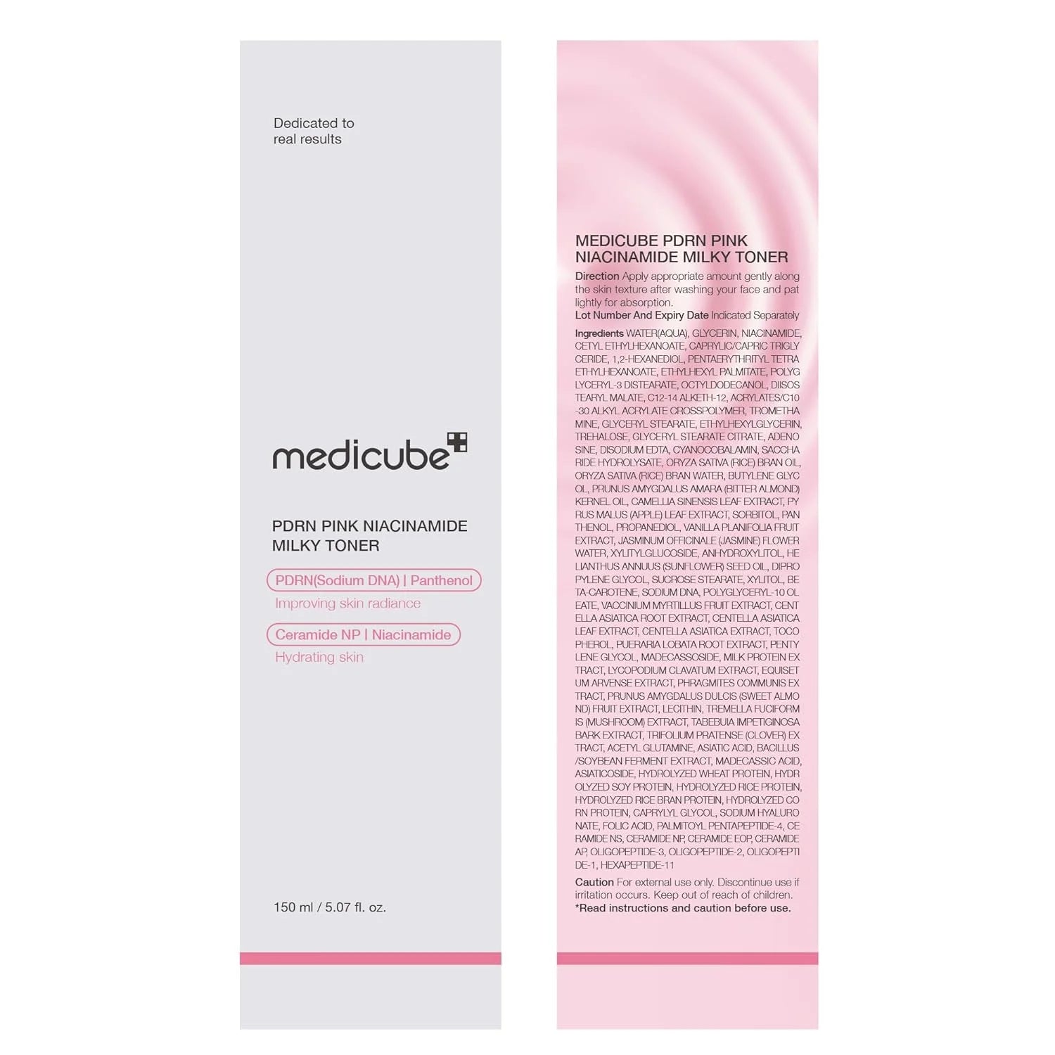 Medicube PDRN Pink Niacinamide Milky Toner – 150ml