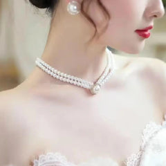 Pearl Necklace & Earrings Set – Each