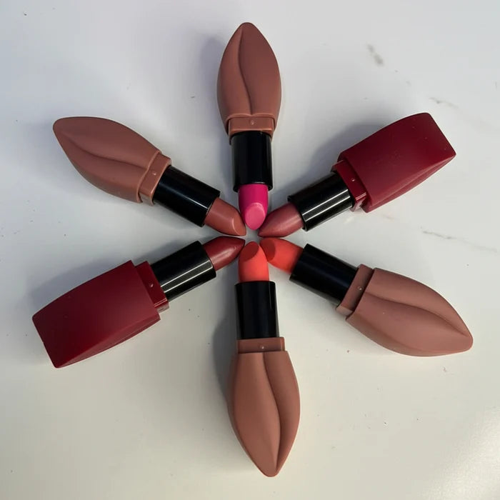Sugar Lip-Shaped Matte Lipstick Set - 6pcs