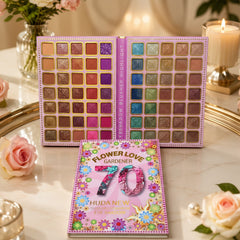 HUDA NEW Flower Love 70 Colors Eyeshadow Palette