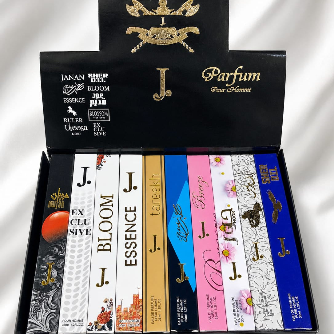 J. 10-Piece Arabic Pen Perfume Set