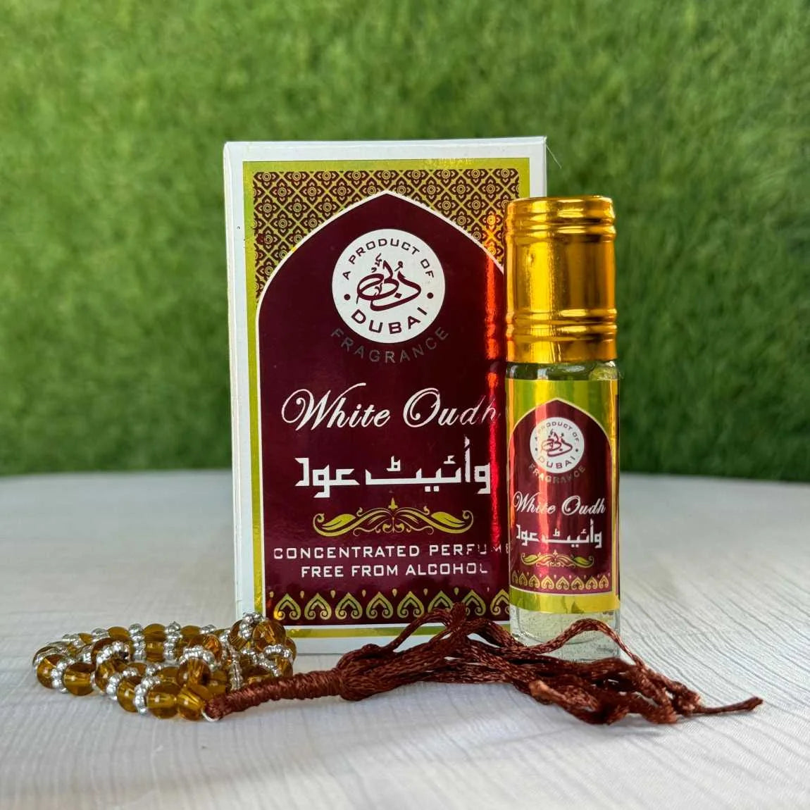 Dubai White Oudh Attar With Free Tasbih - 6ml