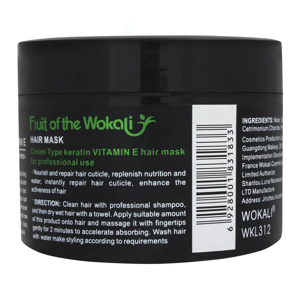 Wokali Vitamin E & Keratin Repairing Hair Mask - 500ml
