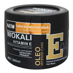 Wokali Vitamin E – Professional Keratin Hair Mask Moisture Intense Care - 500ml